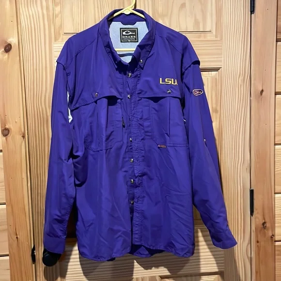 Lsu Dress Shirts LSU 8-Shot Long Sleeve Shirt